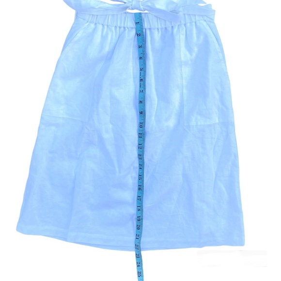 J. Crew Linen Bow Skirt White Size XXS NWT - Picture 10 of 14